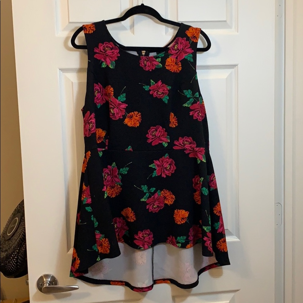 Like new Torrid peplum dressy peplum tank top